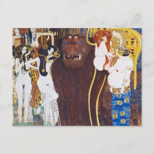 Beethoven Frieze(detail), Gustav Klimt Postcard