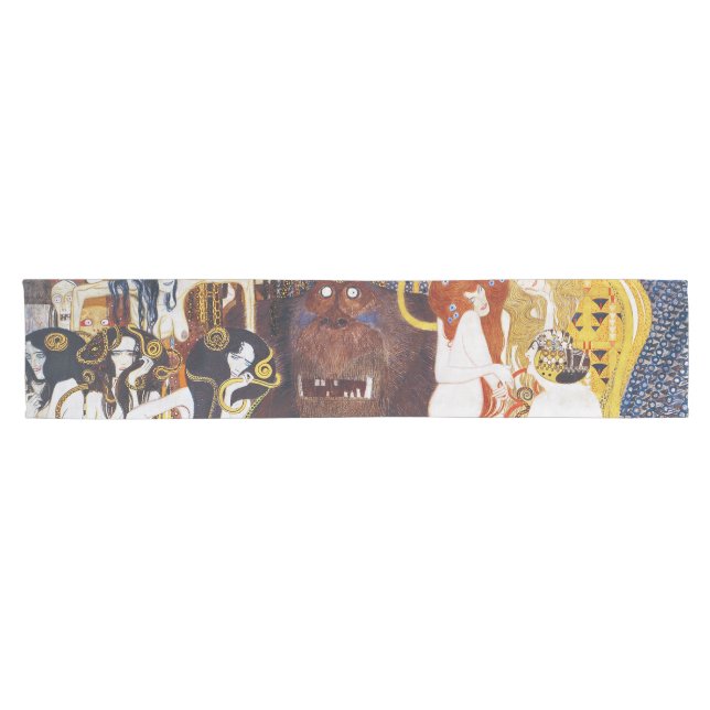 Beethoven Frieze(detail), Gustav Klimt Short Table Runner (Horizontal)