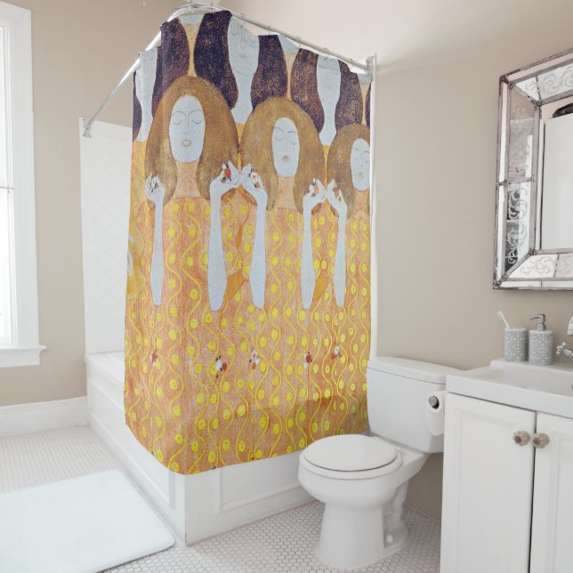 Beethoven Frieze (detail), Gustav Klimt Shower Curtain (In Situ)