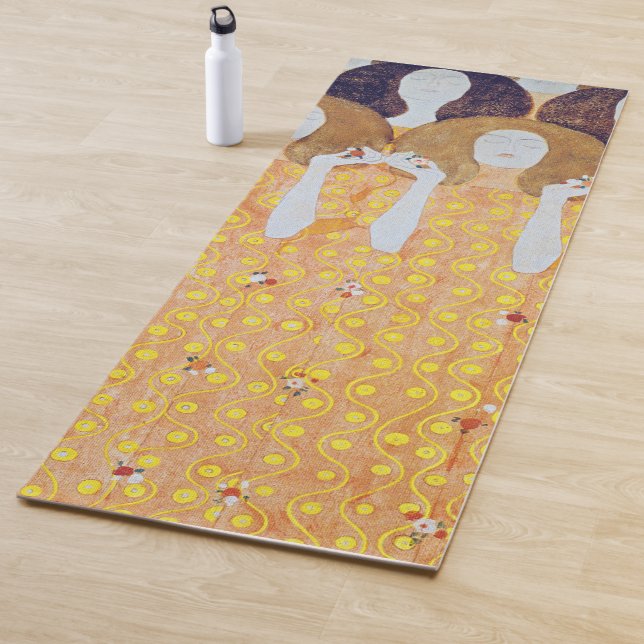 Beethoven Frieze (detail), Gustav Klimt Yoga Mat (In Situ)