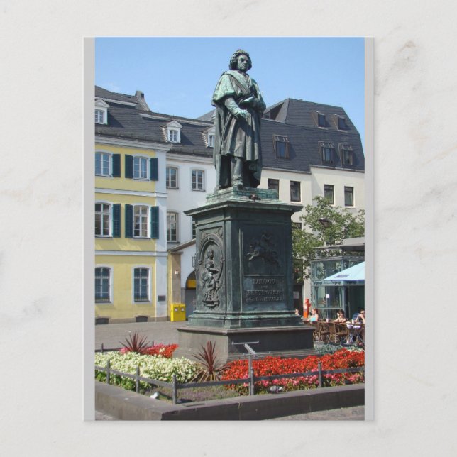 Beethoven (full) Statue Bonn Germany Postcard (Front)