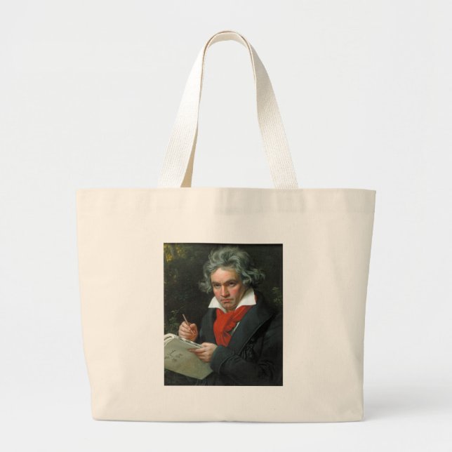Beethoven Gifts Tees Collectibles ON SALE Large Tote Bag (Front)