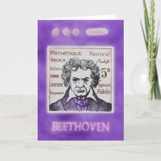 BEETHOVEN greetings card (Front)