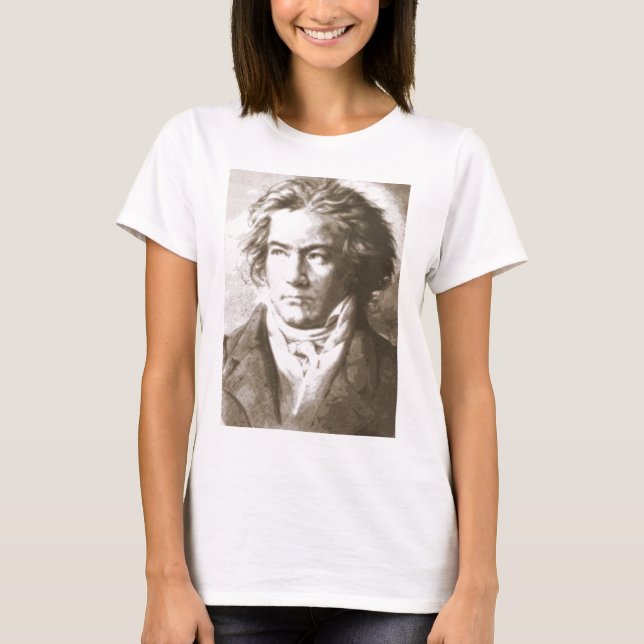 Beethoven In Sepia T-Shirt (Front)