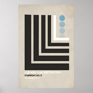 Beethoven Inspired Original Design Print -Print