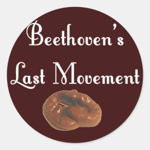 Beethoven Last Movement Classic Round Sticker
