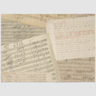Beethoven Music Manuscript Medley Tissue Paper