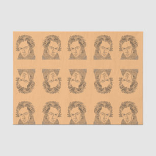 Beethoven, music notes, music teacher, music tissue paper