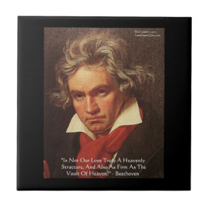 Beethoven "Of Heaven" Love Quote Tiles