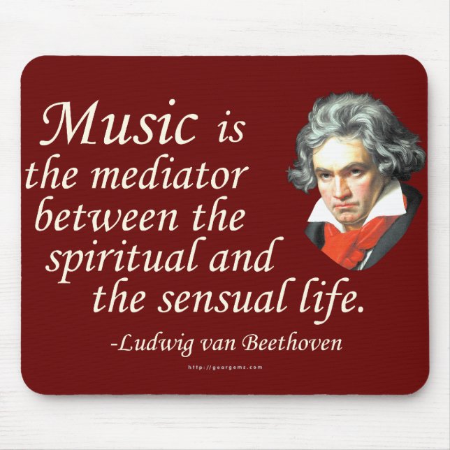 Beethoven on Music Mouse Mat (Front)