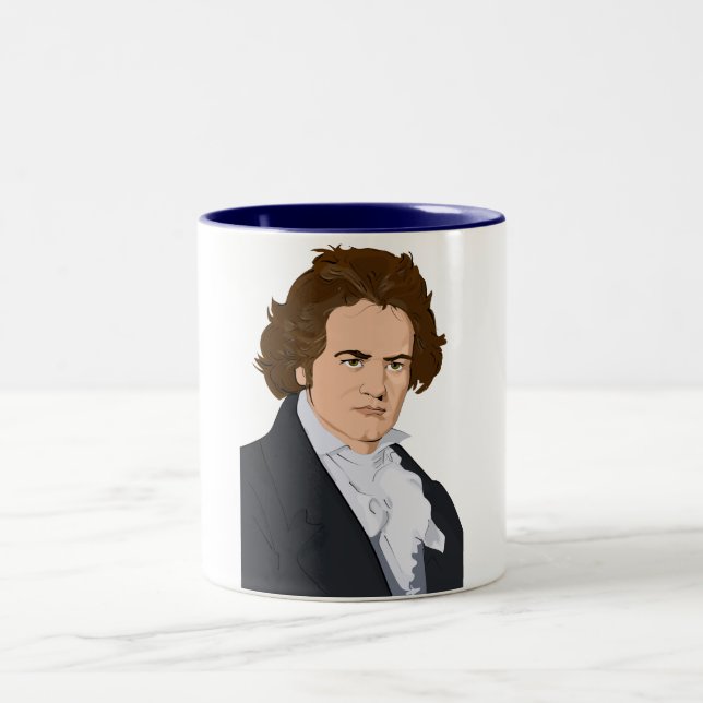 beethoven pop art mug (Center)