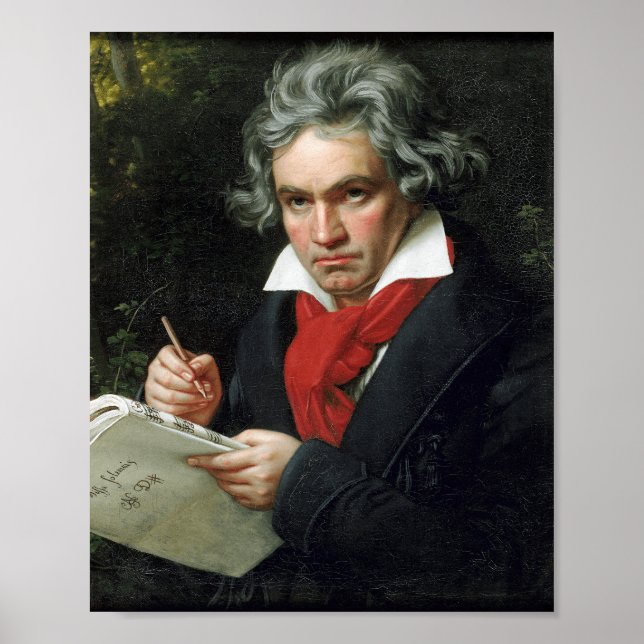 Beethoven Portrait by Joseph Karl Stieler Poster (Front)