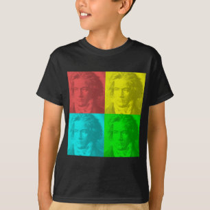 Beethoven Portrait In Squares T-Shirt