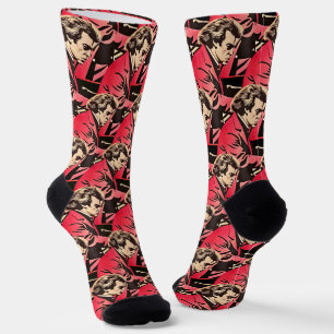 Beethoven Portrait minimalist style Socks