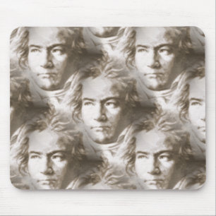 Beethoven Portrait Pattern Mouse Mat