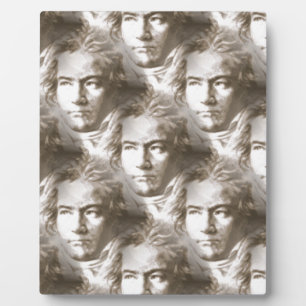 Beethoven Portrait Pattern Plaque