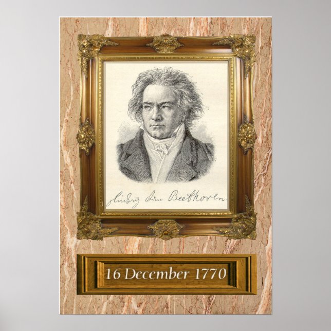 Beethoven Portrait Poster (Front)