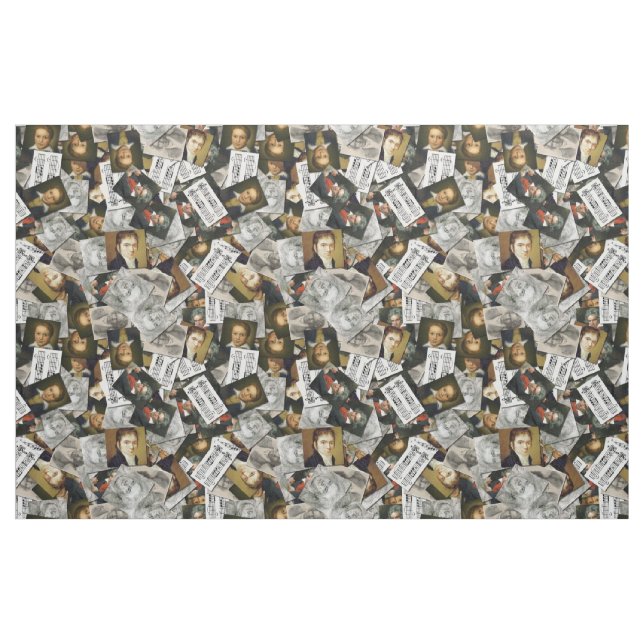 Beethoven Portraits Fabric (Yard)