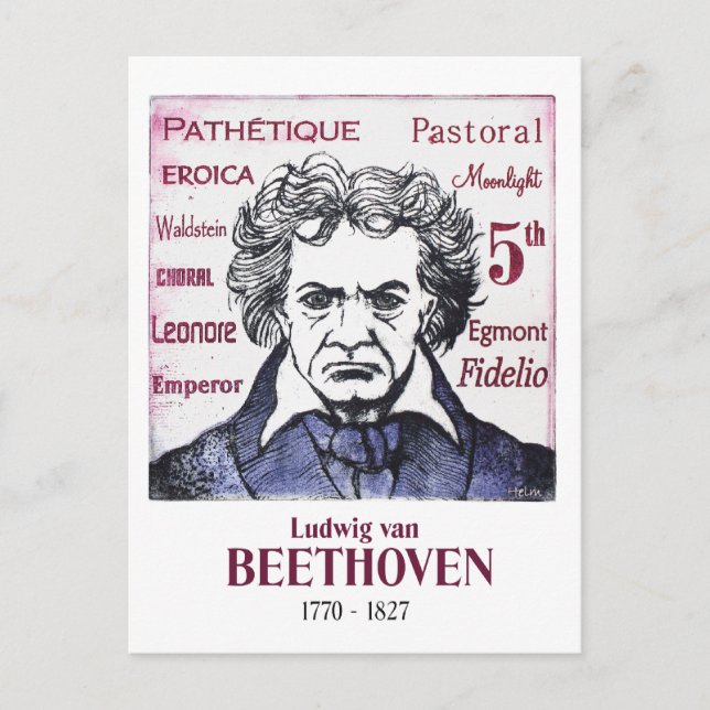 Beethoven postcard (Front)