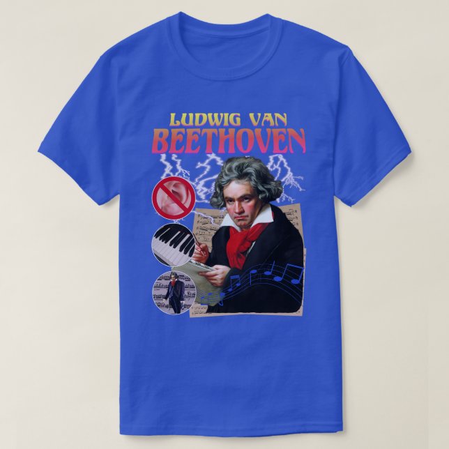 BEETHOVEN RAP TEE Ludwig Van Beethoven Cool Vintag (Design Front)