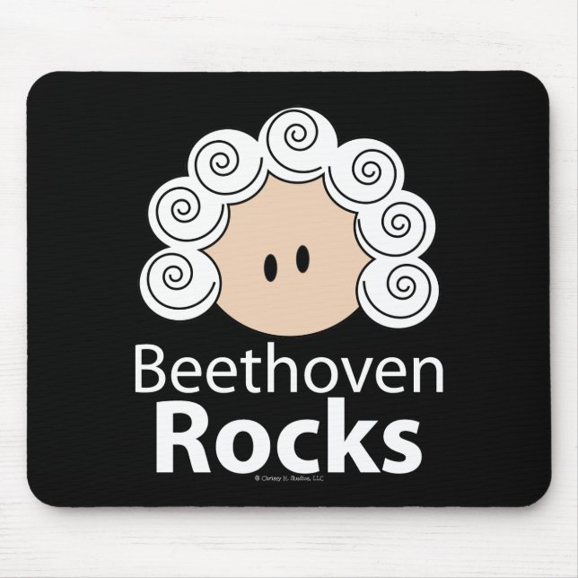 Beethoven Rocks Mouse Pad (Front)