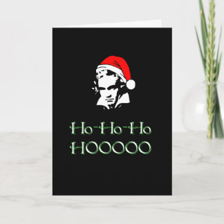 Beethoven Santa Christmas Card