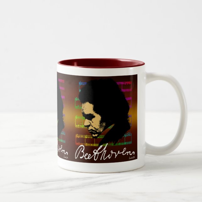 BEETHOVEN SKETCH HEAD MUG (Right)