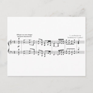 Beethoven Symphony #9 (Black) Postcard