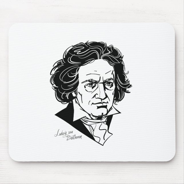 Beethoven-tr Mouse Mat (Front)