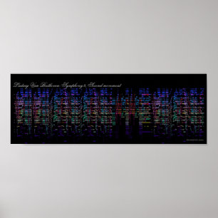 Beethoven's 9th Symphony Visualisation Poster