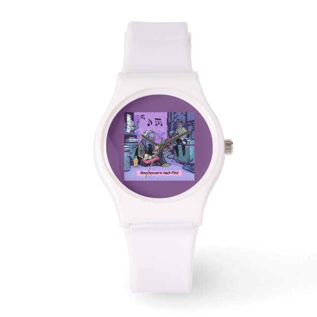 Beethoven's Half Pint Comic Unisex Watch (Front)