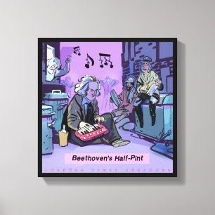 Beethoven's Half Pint Funny Canvas Print