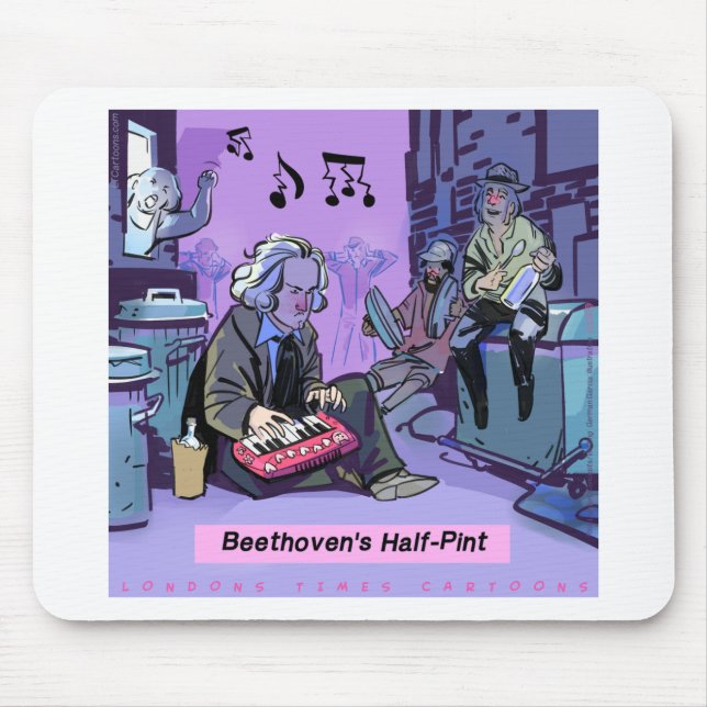 Beethoven's Half Pint Funny Gift Mouse Mat (Front)