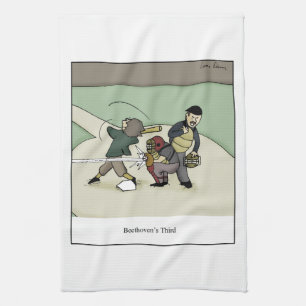 Beethoven's Third Cartoon Tea Towel
