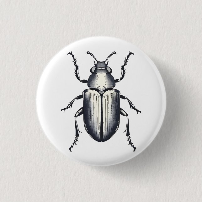 Beetle 3 Cm Round Badge (Front)