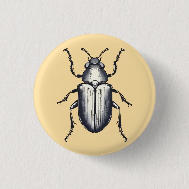 Beetle 3 Cm Round Badge (Front)