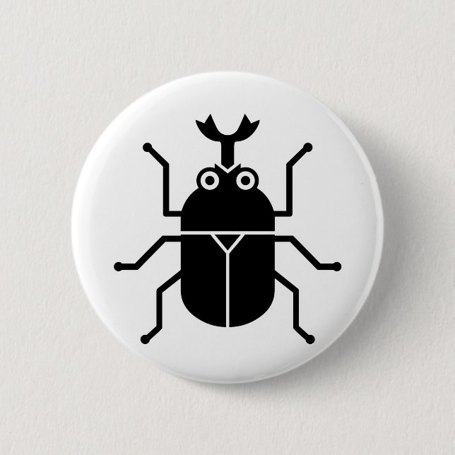 beetle 6 cm round badge (Front)