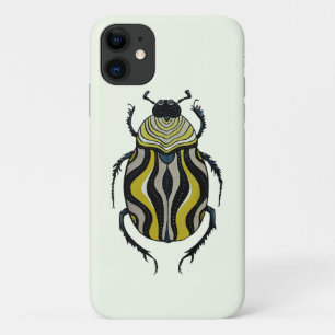 Beetle Art Ink Drawing Insect Lover iPhone 11 Case