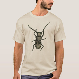 Beetle Art - Naturalist Style Ink and Watercolor T-Shirt