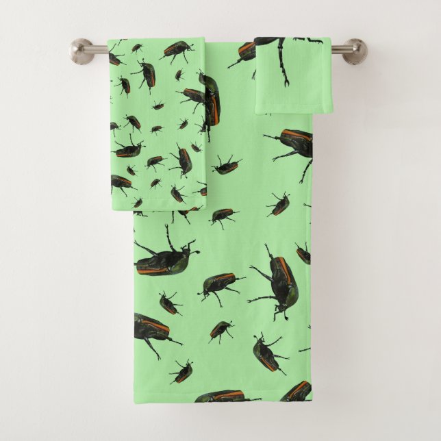 Beetle Bug Bath Towels (Insitu)