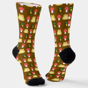 Beetle Bug, Frog And Mushroom Socks