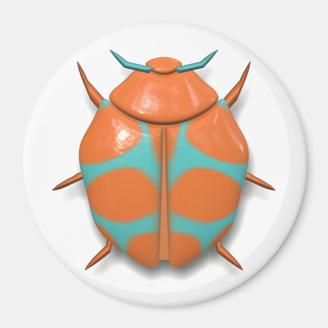 Beetle bug insect cute summer boy magnet (Front)
