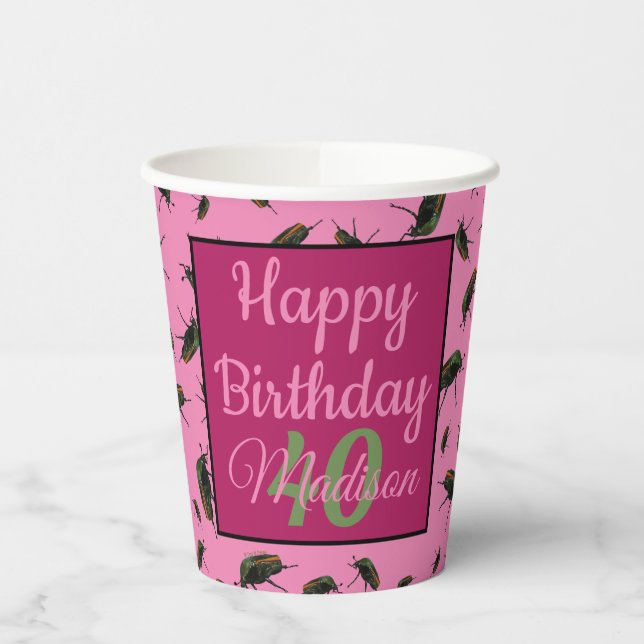 Beetle Bug Paper Cups (Left)