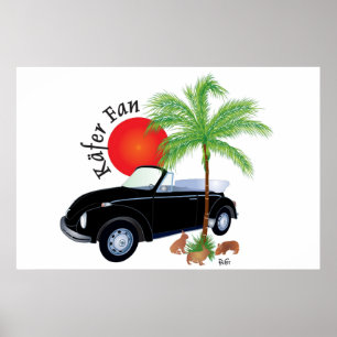 Beetle Cabriolet 1972 Poster