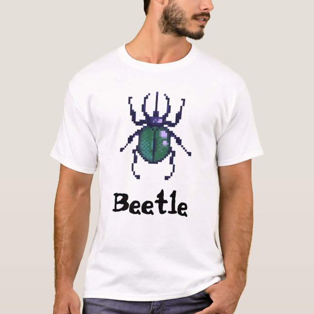 Beetle green pixel art T-Shirt (Front)