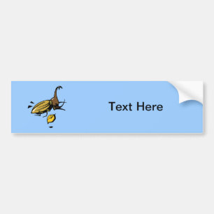 Beetle Insect Bug Nature Cartoon Art Animal Bumper Sticker