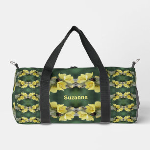 Beetle On Mullein Flower Abstract Personalised Duffle Bag