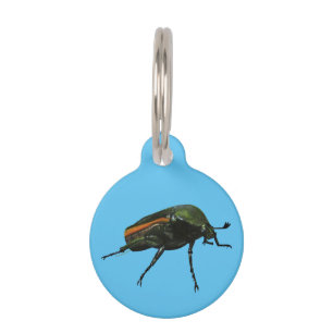 Beetle Round Pet Tag