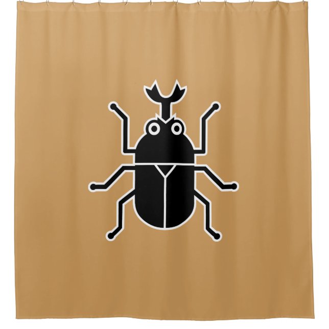 Beetle Shower Curtain (Front)