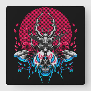 Beetle Square Wall Clock